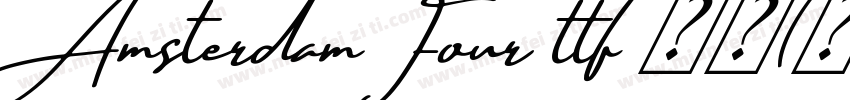 Amsterdam Four ttf 普通(西方)字体转换